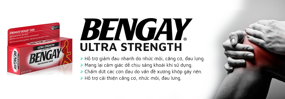 Kem xoa bóp Bengay Ultra Strength giảm đau nhức nhanh chóng