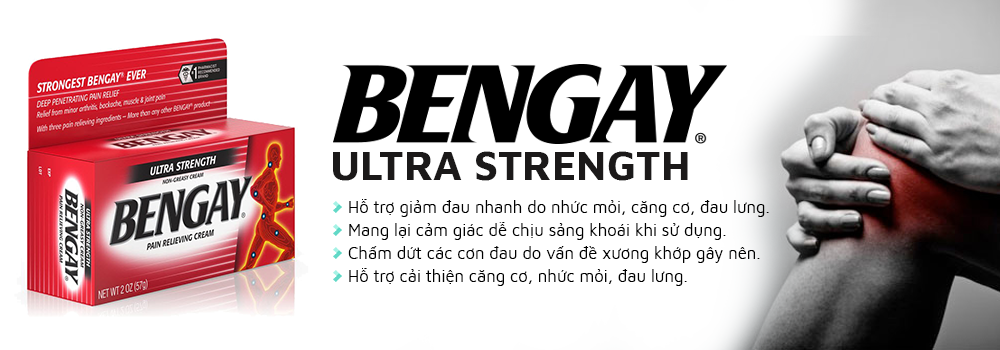Kem xoa bóp Bengay Ultra Strength 57g giảm đau nhức nhanh chóng