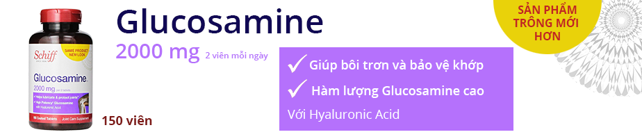 Schiff Glucosamine 2000mg giúp bôi trơn và bảo vệ khớp