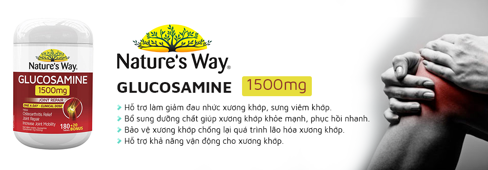 Nature’s Way Glucosamine 1500mg hỗ trợ xương khớp hiệu quả