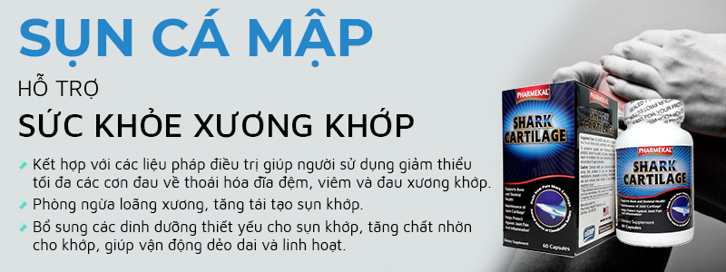 Sụn cá mập Pharmekal Shark Cartilage hỗ trợ sức khỏe xương khớp