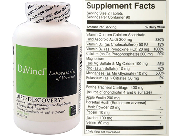 Thành phần chính của Viên bổ khớp Davinci là các vitamin và dưỡng chất