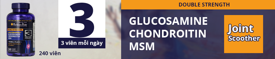 Puritan Pride Glucosamine Chondroitin MSM hỗ trợ xương khớp