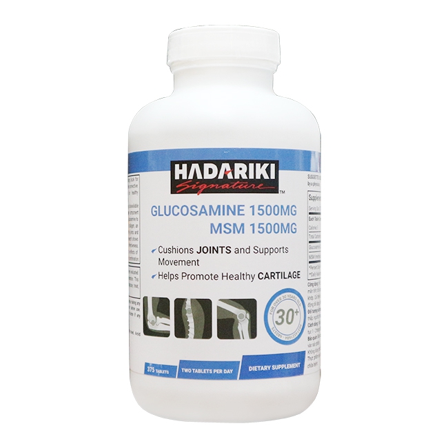 Hadariki Signature Glucosamine 1500mg with MSM 1500mg 375 viên