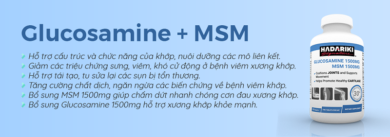 Các chức năng chính của Hadariki Glucosamine 375