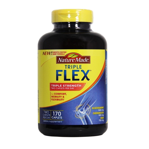 Viên uống Triple Flex của Nature Made hỗ trợ điều trị đau nhức xương khớp