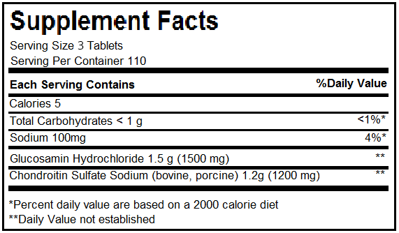 Thành phần glucosamine 120  viên Puritans Pride