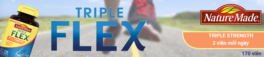 Nature Made Triple Flex hỗ trợ sức khỏe xương khớp với 2 viên mỗi ngày