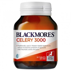 Blackmores Celery 3000mg - Hỗ trợ điều trị Gout, Chai 50 viên Blackmores Celery 3000mg - Hỗ trợ điều trị Gout, Chai 50 viên