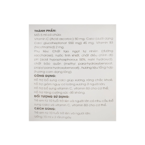 Calci Life OPV 20 ống x 10ml – Hỗ trợ bổ sung Calci và Vitamin