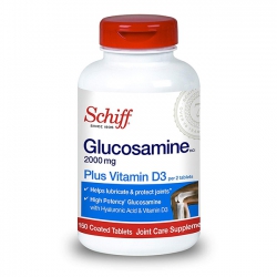 Schiff Glucosamine 2000mg Plus Vitamin D3, Chai 150 viên