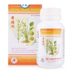 Hoàng Thống Phong giảm triệu chứng đau do bệnh Gout, Chai 30 viên Hoàng Thống Phong giảm triệu chứng đau do bệnh Gout, Chai 30 viên