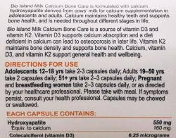 Milk Calcium Bone Care Bio Island 150 viên - Viên uống bổ sung canxi