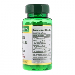 Nature's Bounty Calcium Magnesium Zinc With D3, Chai 100 viên