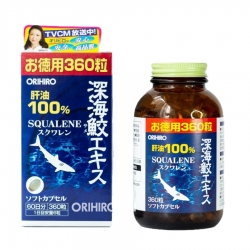 Sụn cá mập Orihiro Squalene Nhật Bản - Dầu gan cá mập (Chai 360 viên) Sụn cá mập Orihiro Squalene Nhật Bản - Dầu gan cá mập (Chai 360 viên)