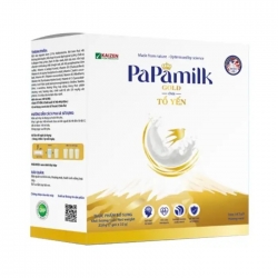 PaPamilk Gold Chứa Tổ Yến 7 gói x 32g - Sữa hỗ trợ loãng xương PaPamilk Gold Chứa Tổ Yến 7 gói x 32g - Sữa hỗ trợ loãng xương