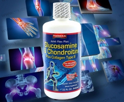 Nước uống bổ khớp Pharmekal Joint Flex Plus Glucosamine & Chondroitin + Collagen Type II (Chai 946ml), Mỹ