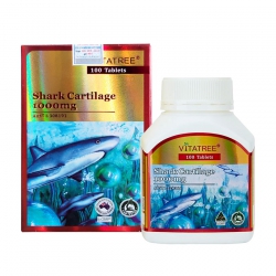Sụn cá mập Vitatree Shark Cartilage 1000mg, Chai 100 viên Sụn cá mập Vitatree Shark Cartilage 1000mg, Chai 100 viên