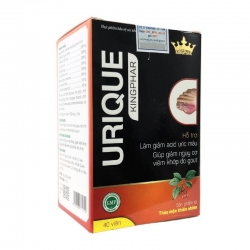 Urique Kingphar - Viên Gout Kingphar - xua tan nỗi lo Gout, Hộp 40 viên Urique Kingphar - Viên Gout Kingphar - xua tan nỗi lo Gout, Hộp 40 viên