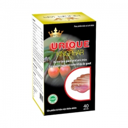 Urique Kingphar - Viên Gout Kingphar - xua tan nỗi lo Gout, Hộp 40 viên