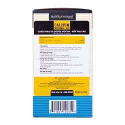 Viên Nhai Mason Natural Calcium 600mg + D3 Vị Cà Phê Mocha