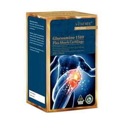 Vitatree Glucosamine 1500mg Plus Shark Cartilage (Glucosamine & Sụn cá mập), Hộp 100 Viên