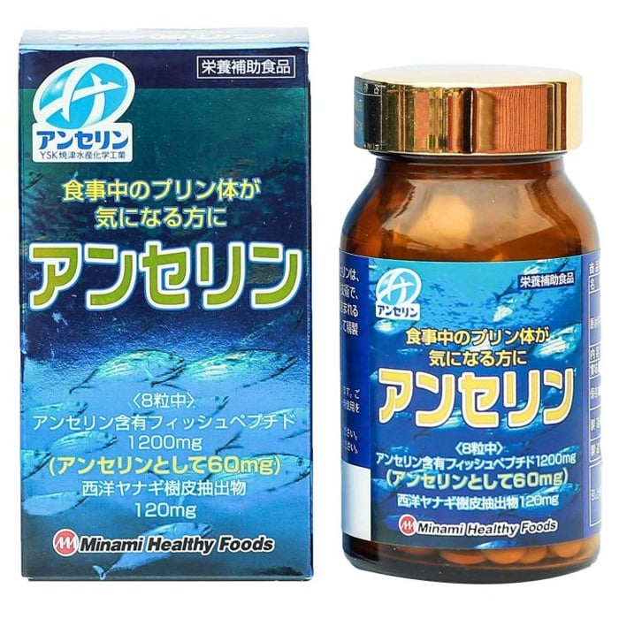 Viên uống hỗ trợ điều trị Gout Anserine Minami Nhật Bản, Chai 240 viên