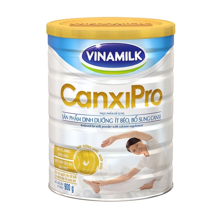 Sữa CanxiPro Vinamilk 900g giúp xương khớp chắc khỏe