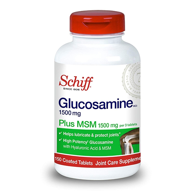 Schiff Glucosamine Plus MSM 1500mg hỗ trợ giảm đau nhức khớp
