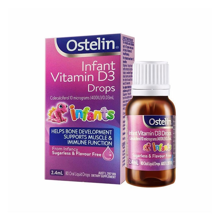Ostelin Infant Vitamin D3 Drops Cho Trẻ Từ Sơ Sinh Đến 12 Tuổi