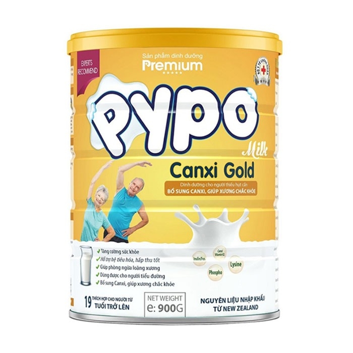 Sữa Canxi Gold PypoMilk 900g Bổ sung canxi, giúp xương chắc khoẻ