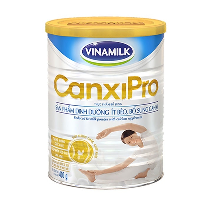 Sữa CanxiPro Vinamilk 400g giúp xương khớp chắc khỏe