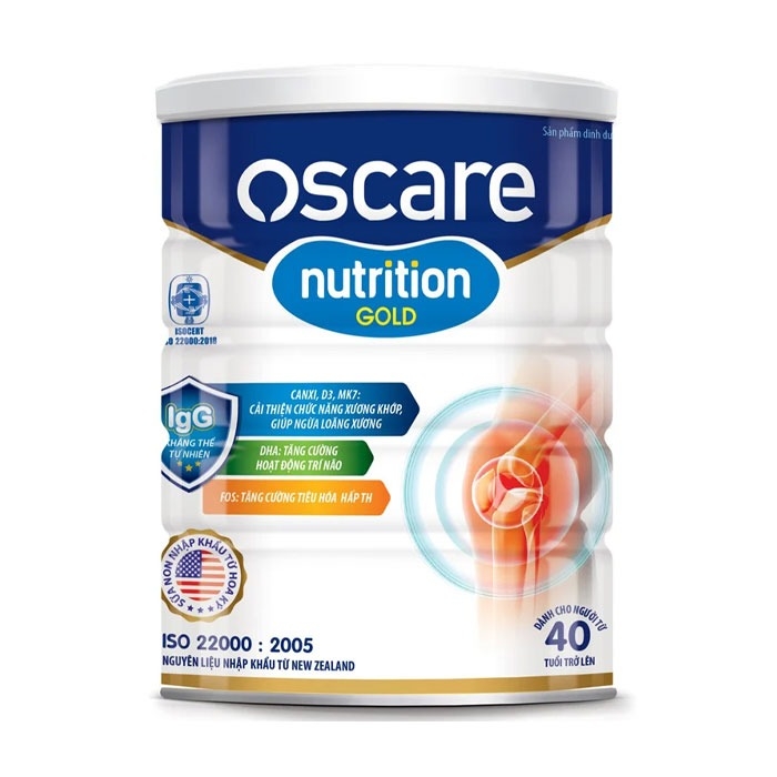 Sữa xương khớp Oscare Nutrition Gold 900g