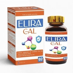ELIRA CAL bổ sung Canxi và khoáng chất ngừa loãng xương, Hộp 60 viên
