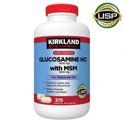 Kirkland Glucosamine HCL 1500mg  with MSM 1500mg hộp 375 viên