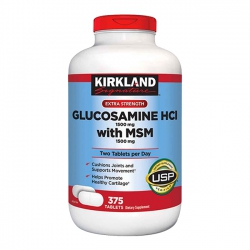 Kirkland Glucosamine HCL 1500mg  with MSM 1500mg hộp 375 viên