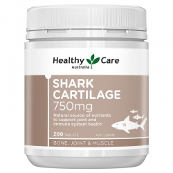 Sụn cá mập Healthy Care Shark Cartilage 750mg, Chai 200 viên