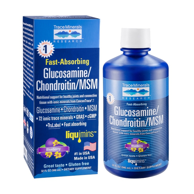 TraceMinerals Glucosamine, Chondroitin, MSM Chai 946ml (hết hàng)