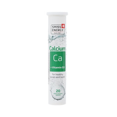 Viên sủi Swiss Energy Calcium + Vitamin D3, Tube 20 viên